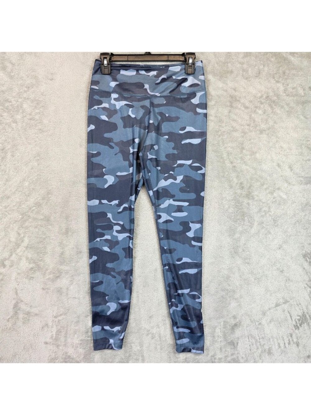Nike Dri-FIT Leggings Womens M Blue Camo Compression Running Leggings DD4559-437